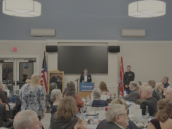 LtCol Hubacher giving the Keynote Speech