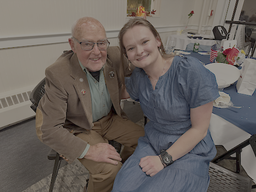 The oldest Marine and Youngest. This was the first ball for the oldest Marine.