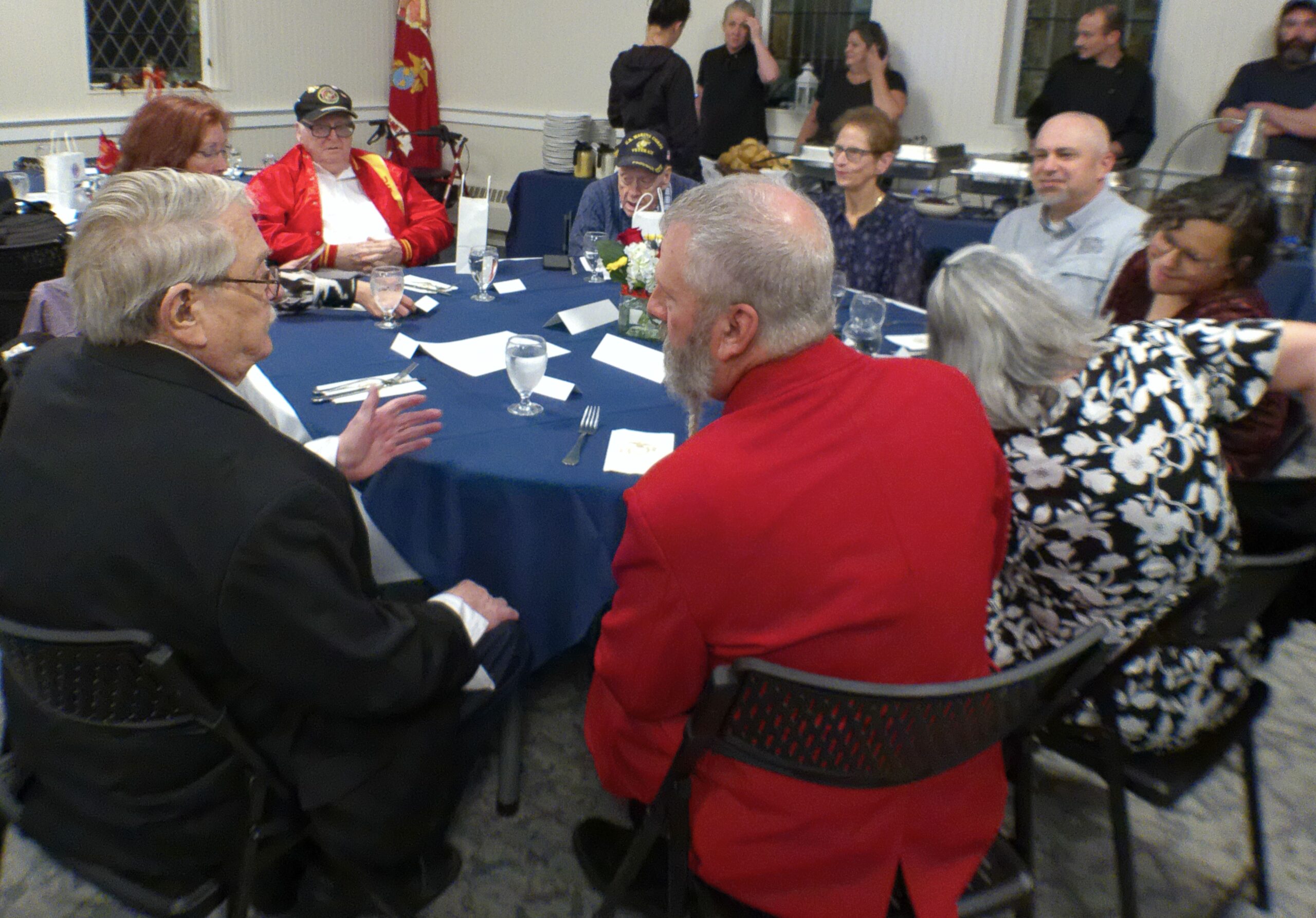 Marines from Berlin NH hanging with the Marines from the Veterans Home.