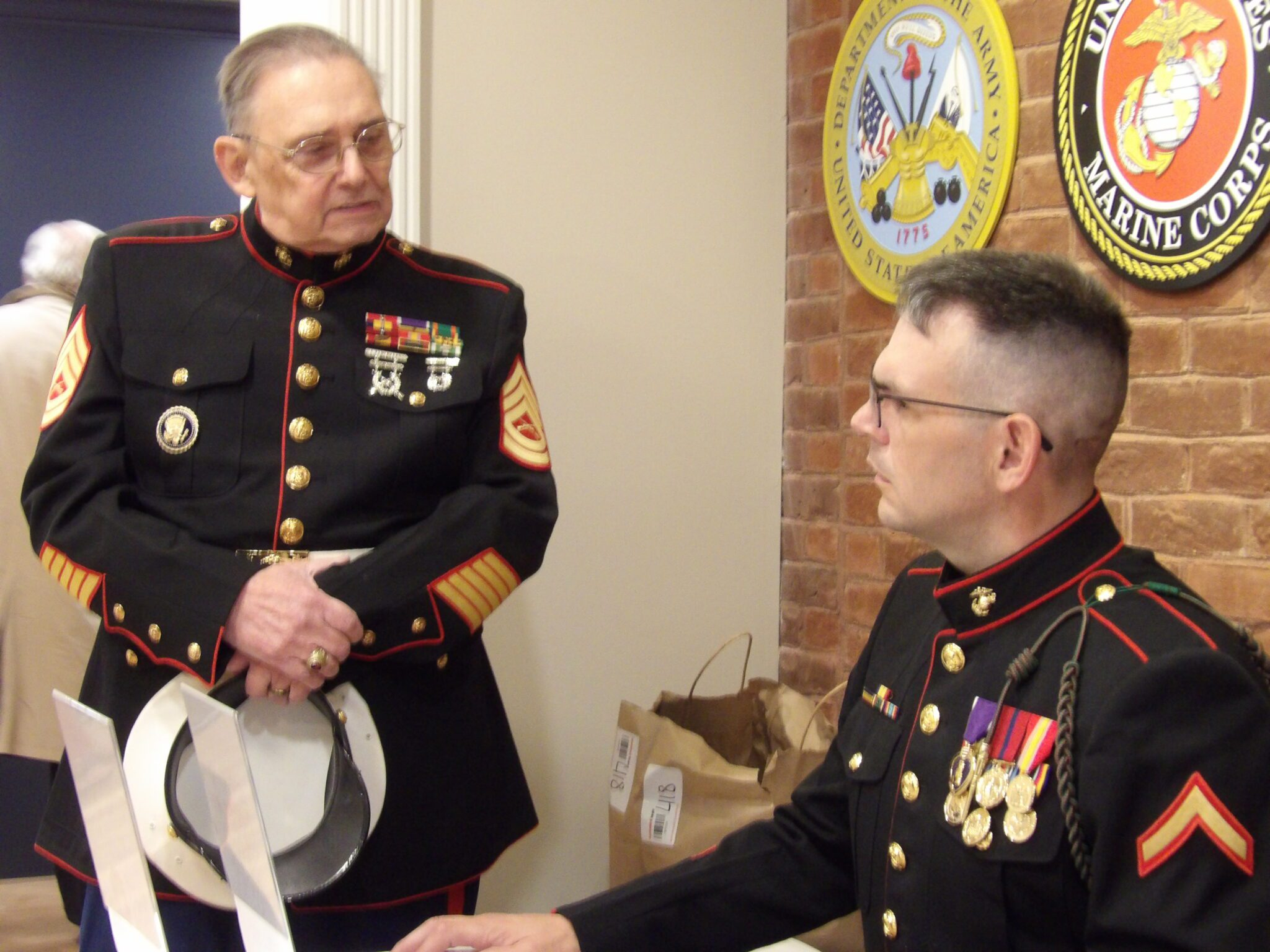 Two Heroes, both Purple Heart Recipients.